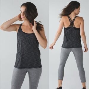 lululemon athletica Black Tank Top